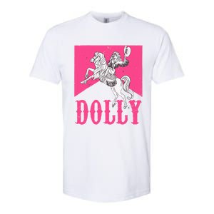 Girl Retro Personalized Dolly Cowgirl First Name Softstyle CVC T-Shirt