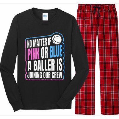 Gender Reveal Party Quote For A Basketball Player Long Sleeve Pajama Set