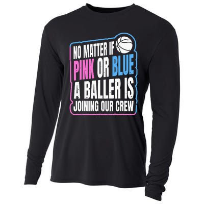 Gender Reveal Party Quote For A Basketball Player Cooling Performance Long Sleeve Crew