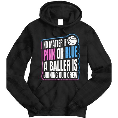 Gender Reveal Party Quote For A Basketball Player Tie Dye Hoodie