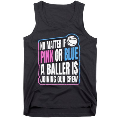 Gender Reveal Party Quote For A Basketball Player Tank Top