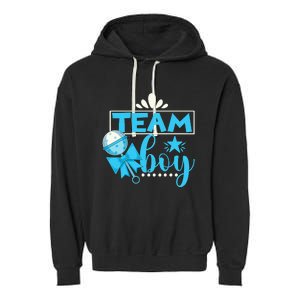 Gender Reveal Party Baby Shower Team Boy Gender Reveal Garment-Dyed Fleece Hoodie