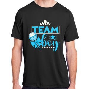 Gender Reveal Party Baby Shower Team Boy Gender Reveal Adult ChromaSoft Performance T-Shirt