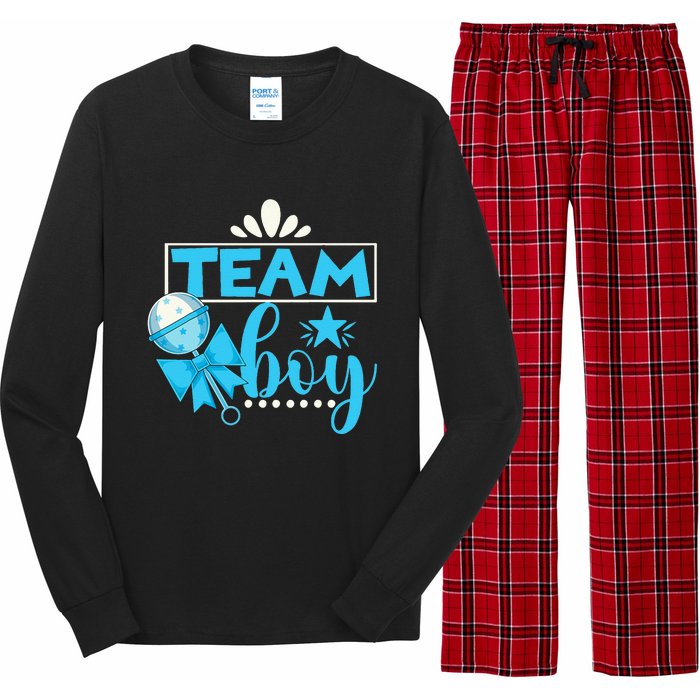 Gender Reveal Party Baby Shower Team Boy Gender Reveal Long Sleeve Pajama Set