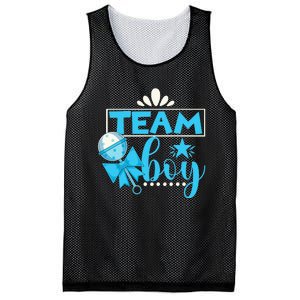 Gender Reveal Party Baby Shower Team Boy Gender Reveal Mesh Reversible Basketball Jersey Tank