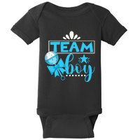 Gender Reveal Party Baby Shower Team Boy Gender Reveal Baby Bodysuit