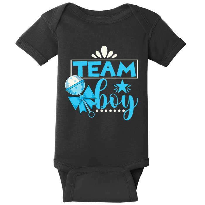 Gender Reveal Party Baby Shower Team Boy Gender Reveal Baby Bodysuit