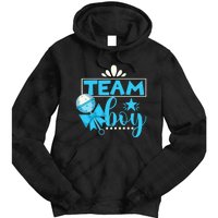 Gender Reveal Party Baby Shower Team Boy Gender Reveal Tie Dye Hoodie