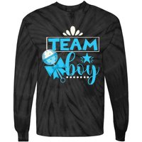 Gender Reveal Party Baby Shower Team Boy Gender Reveal Tie-Dye Long Sleeve Shirt