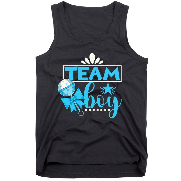 Gender Reveal Party Baby Shower Team Boy Gender Reveal Tank Top