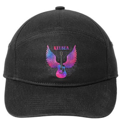Girl Retro Personalized Name K.E.L.S.E.A 7-Panel Snapback Hat