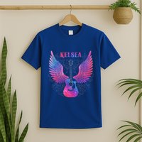 Girl Retro Personalized Name K.E.L.S.E.A T-Shirt