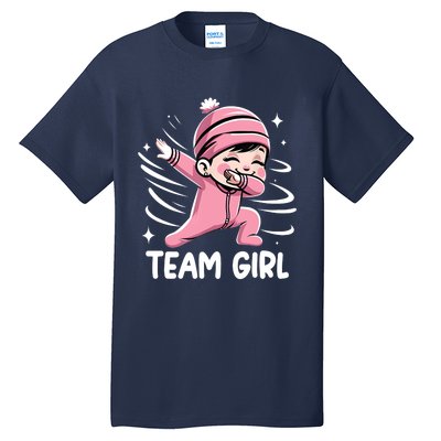 Gender Reveal Party Team Girl Baby Announcement Tall T-Shirt