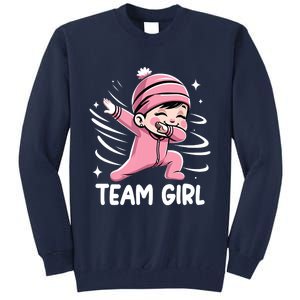 Gender Reveal Party Team Girl Baby Announcement Tall Sweatshirt