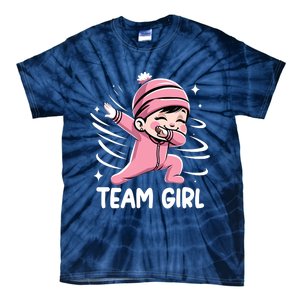 Gender Reveal Party Team Girl Baby Announcement Tie-Dye T-Shirt