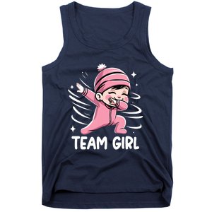 Gender Reveal Party Team Girl Baby Announcement Tank Top