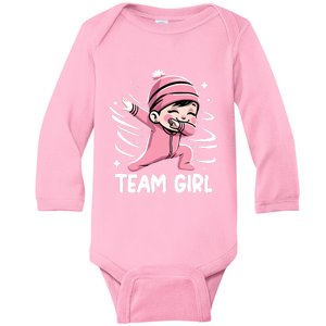 Gender Reveal Party Team Girl Baby Announcement Baby Long Sleeve Bodysuit