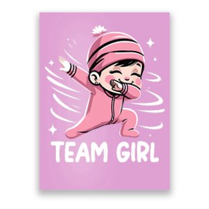 Gender Reveal Party Team Girl Baby Announcement Poster