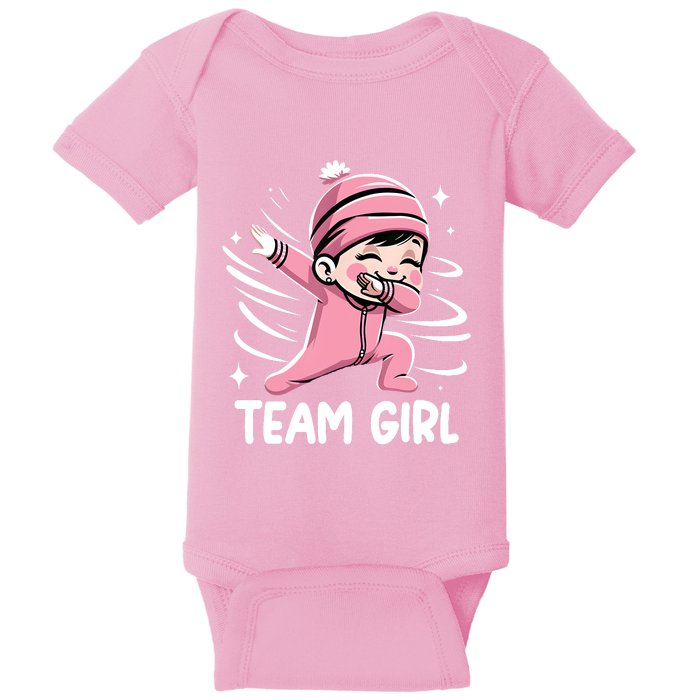 Gender Reveal Party Team Girl Baby Announcement Baby Bodysuit