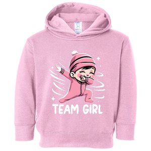 Gender Reveal Party Team Girl Baby Announcement Toddler Hoodie