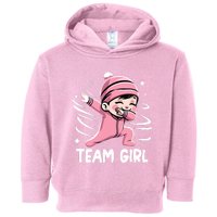 Gender Reveal Party Team Girl Baby Announcement Toddler Hoodie