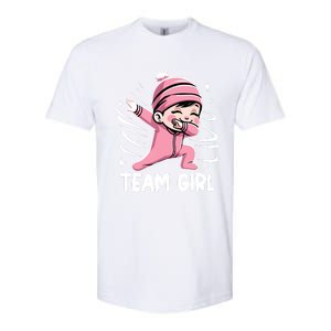 Gender Reveal Party Team Girl Baby Announcement Softstyle CVC T-Shirt