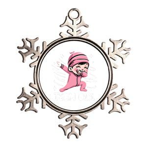 Gender Reveal Party Team Girl Baby Announcement Metallic Star Ornament