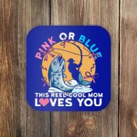 Gender Reveal Quote For A Fishing Mom Meaningful Gift Coaster