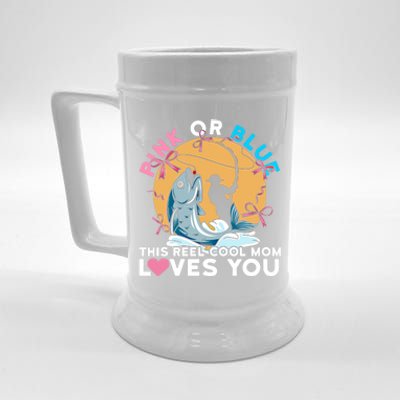 Gender Reveal Quote For A Fishing Mom Meaningful Gift Beer Stein