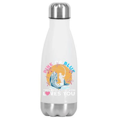 Gender Reveal Quote For A Fishing Mom Meaningful Gift Stainless Steel Insulated Water Bottle