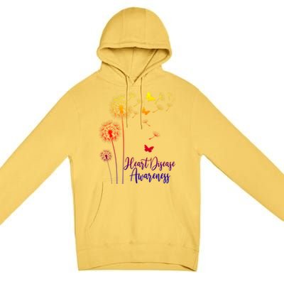 Go Red Ribbon Heart Disease Awareness Month American Heart Funny Gift Premium Pullover Hoodie