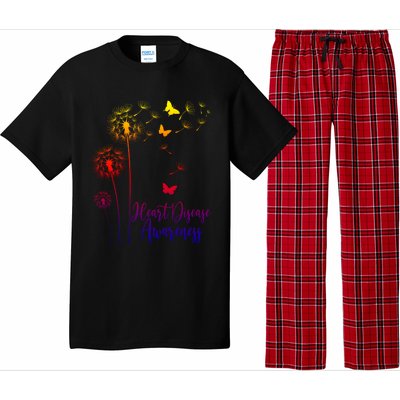 Go Red Ribbon Heart Disease Awareness Month American Heart Funny Gift Pajama Set