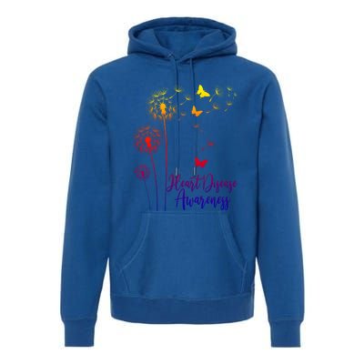 Go Red Ribbon Heart Disease Awareness Month American Heart Funny Gift Premium Hoodie