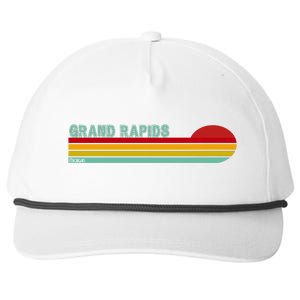 Grand Rapids Retro Michigan Snapback Five-Panel Rope Hat