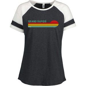 Grand Rapids Retro Michigan Enza Ladies Jersey Colorblock Tee