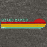 Grand Rapids Retro Michigan Cotton Canvas Backpack