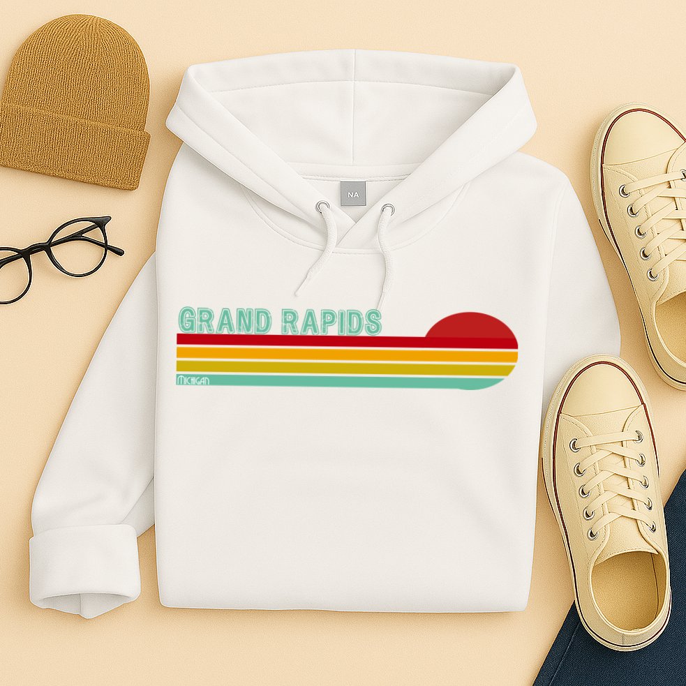 Grand Rapids Retro Michigan Hoodie