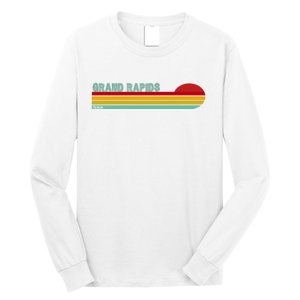 Grand Rapids Retro Michigan Long Sleeve Shirt