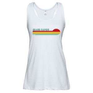 Grand Rapids Retro Michigan Ladies Essential Flowy Tank