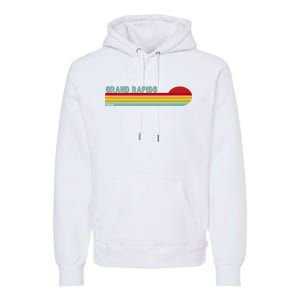 Grand Rapids Retro Michigan Premium Hoodie