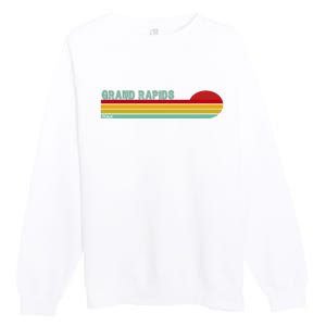 Grand Rapids Retro Michigan Premium Crewneck Sweatshirt