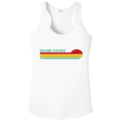 Grand Rapids Retro Michigan Ladies PosiCharge Competitor Racerback Tank