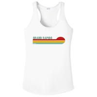 Grand Rapids Retro Michigan Ladies PosiCharge Competitor Racerback Tank