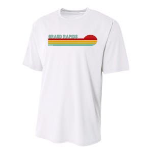 Grand Rapids Retro Michigan Performance Sprint T-Shirt