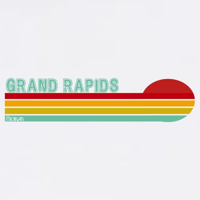 Grand Rapids Retro Michigan Poster