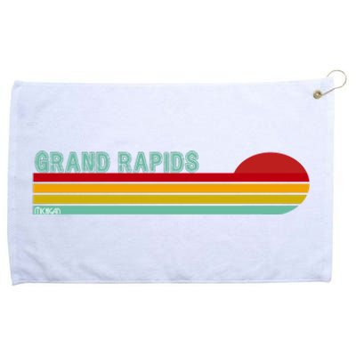 Grand Rapids Retro Michigan Grommeted Golf Towel