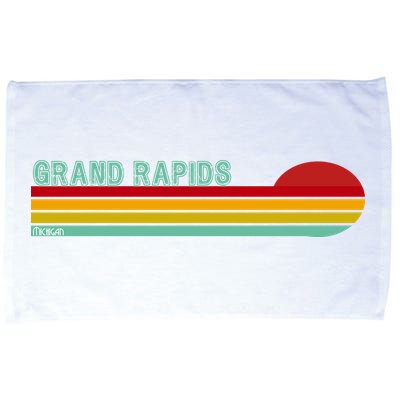 Grand Rapids Retro Michigan Microfiber Hand Towel