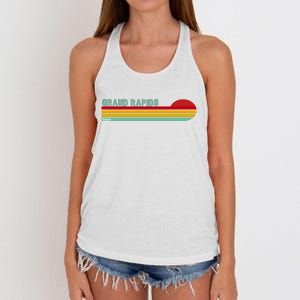 Grand Rapids Retro Michigan Women's Knotted Racerback Tank