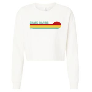 Grand Rapids Retro Michigan Cropped Pullover Crew