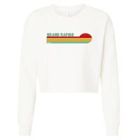 Grand Rapids Retro Michigan Cropped Pullover Crew